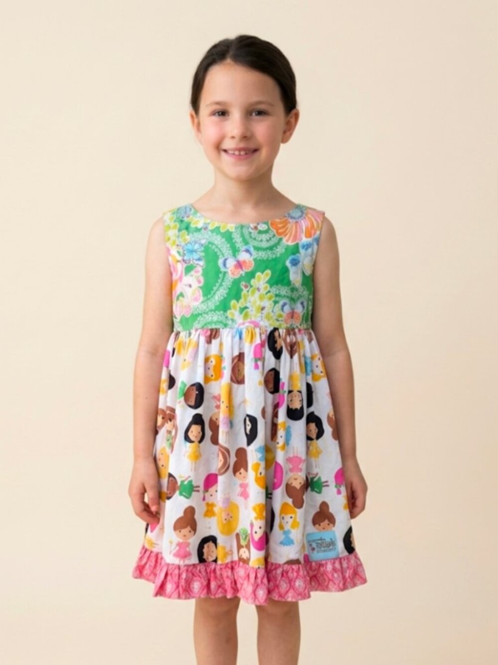 Sweet Petunia "Children Of The World" Dress Girls Size 8 Sleeveless Whimsical